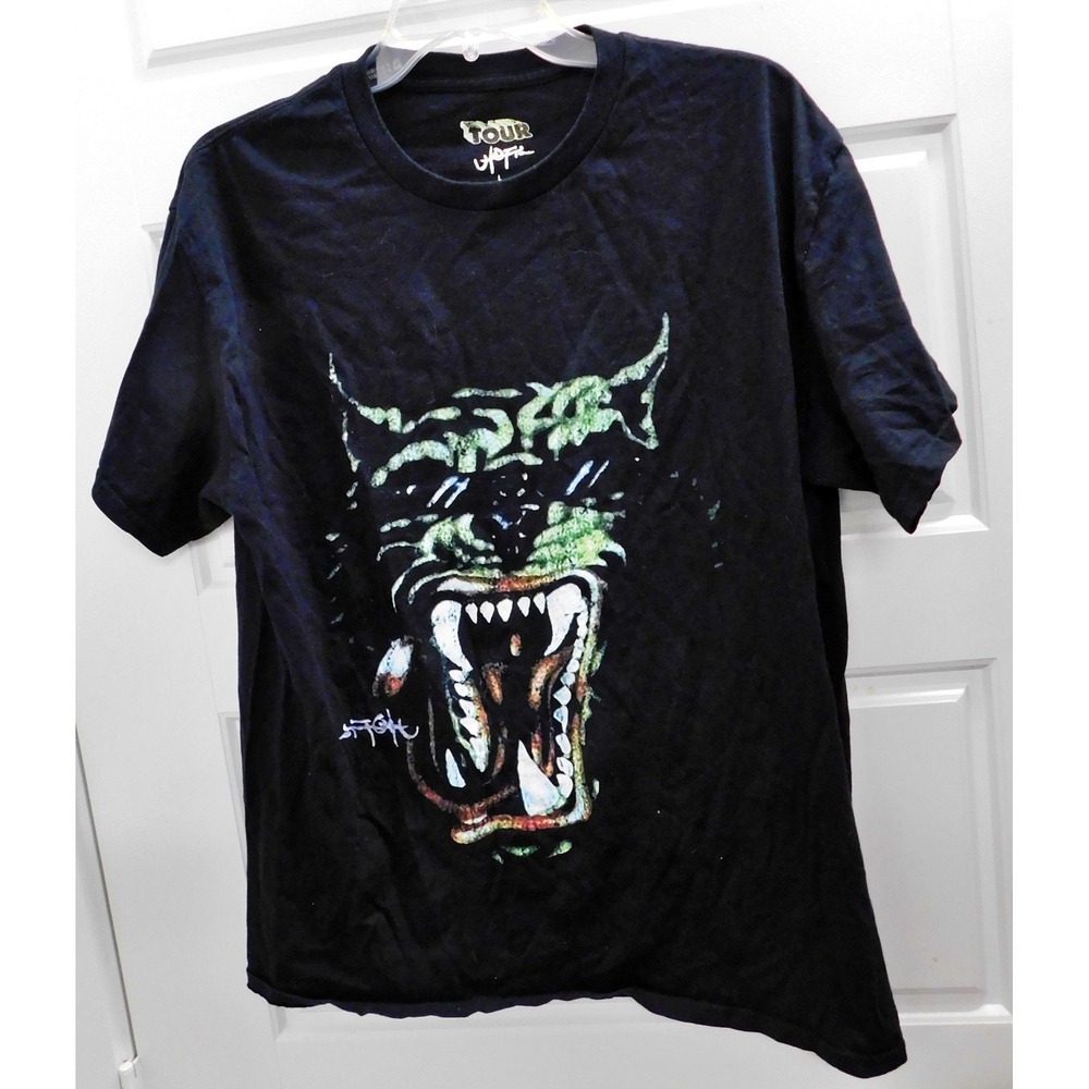 Travis Scott Utopia Tour T-Shirt Black Circus Maximus Hyena Cactus‎ Jack sz L